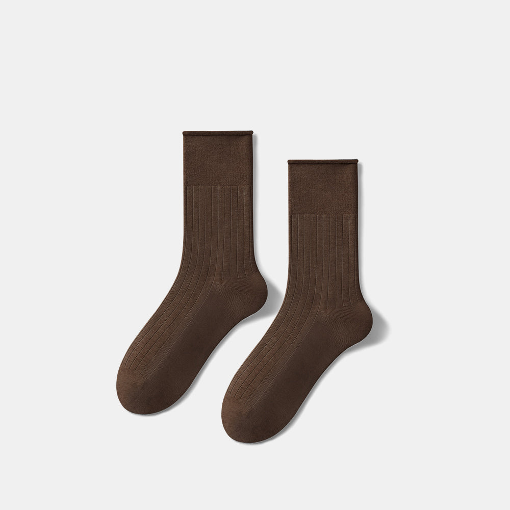 Slouchy Cotton Crew Socks for Women