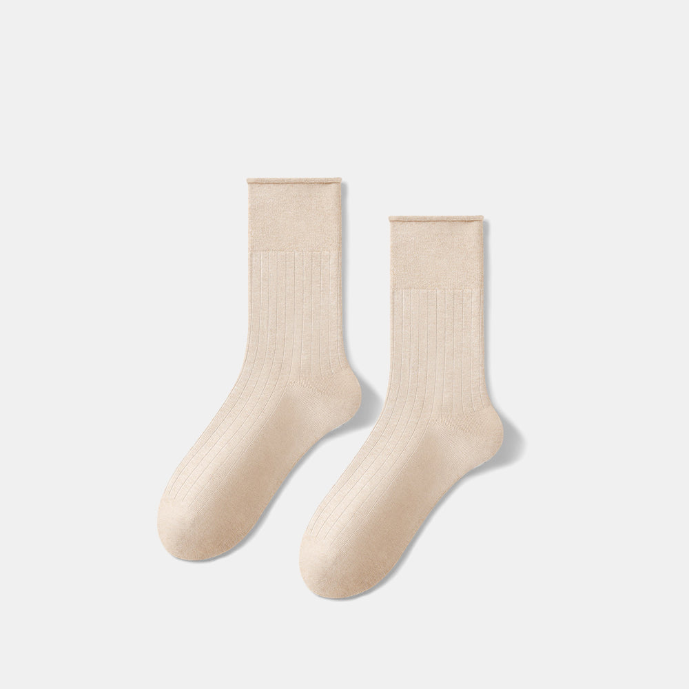 Slouchy Cotton Crew Socks for Women