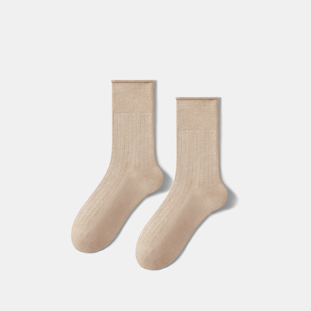 Slouchy Cotton Crew Socks for Women
