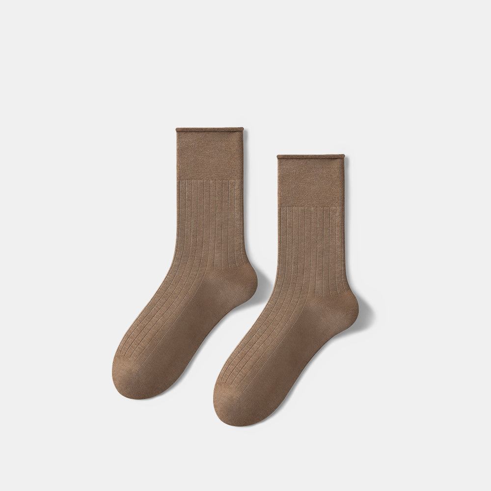 Slouchy Cotton Crew Socks for Women