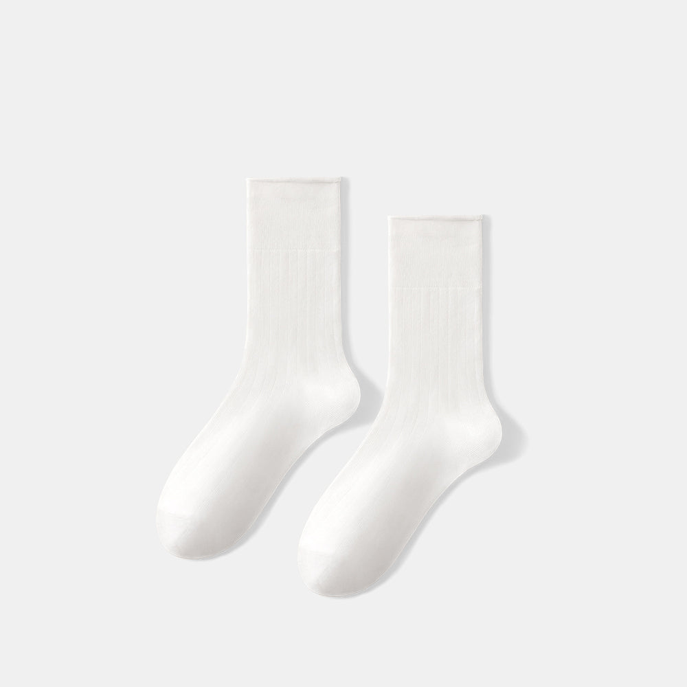 Slouchy Cotton Crew Socks for Women