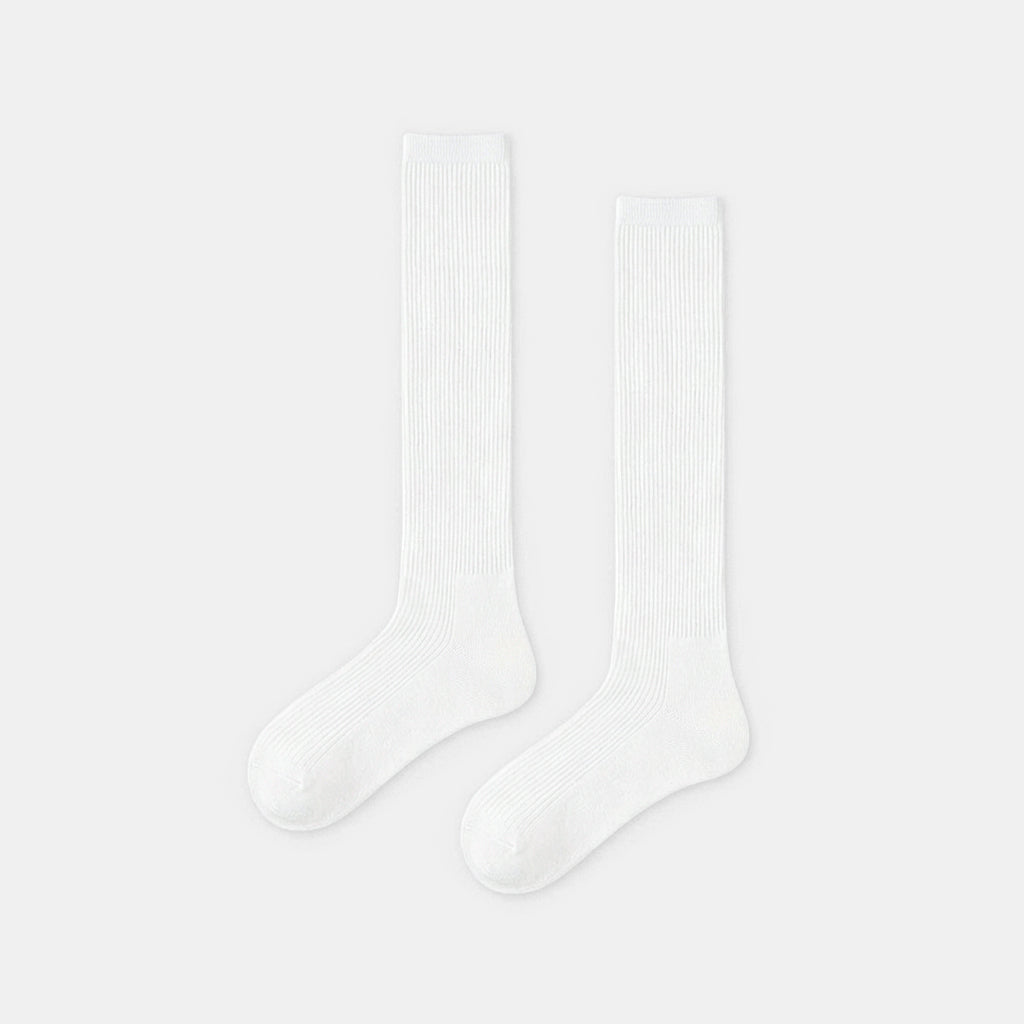 Cotton Knee-High Socks for Women