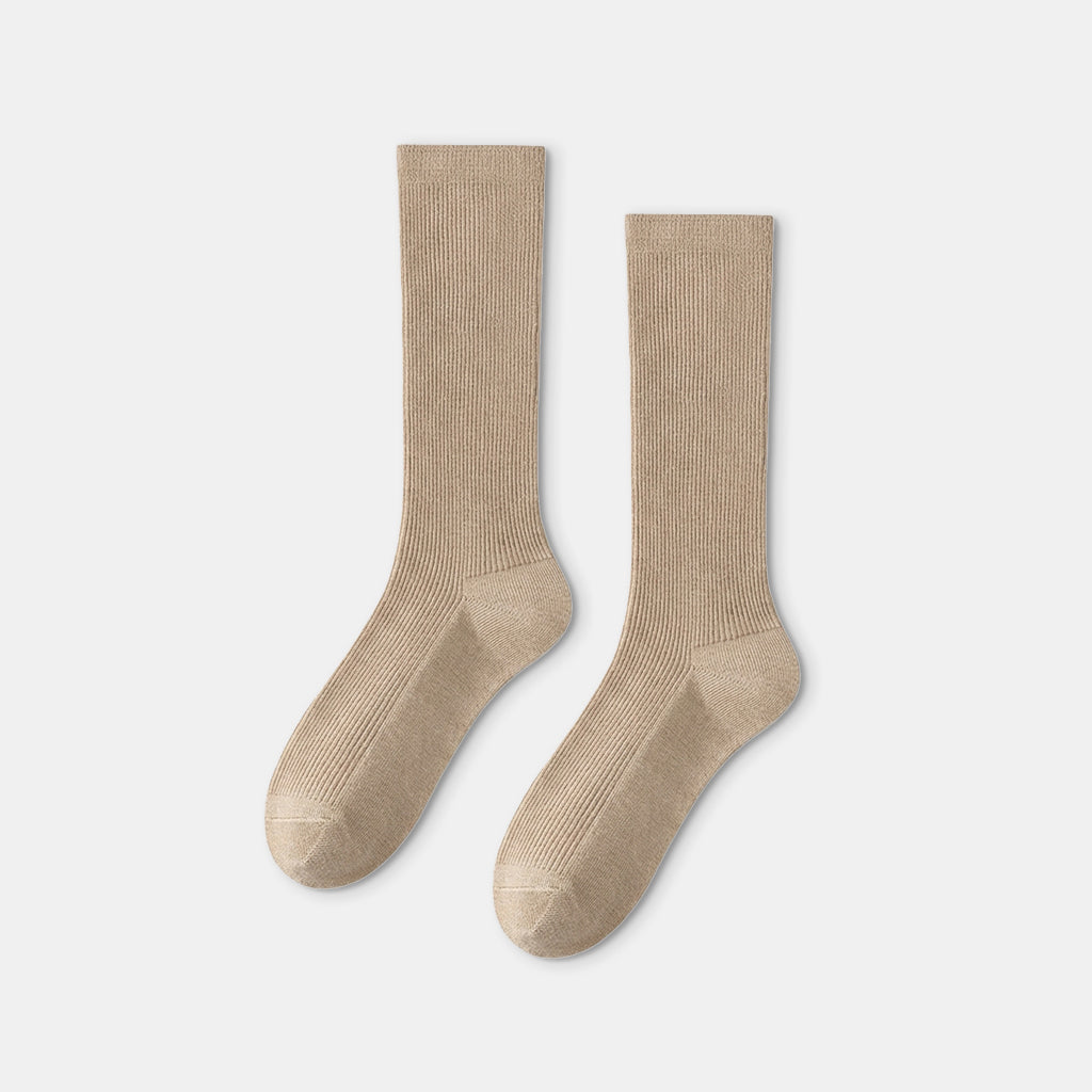 Cotton Knee High Light Compression Socks for Women